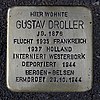 Stolperstein Scheffelstr. 11 Droller Gustav