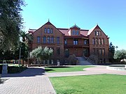 Main Building, also known as Old Main and the Normal School, was built in 1875. It is located at the ASU Campus in Tempe. It was added to the National Register of Historic Places in 1985. Reference number 85000052.