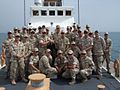 Coast Guard Commandant Thad Allen with crew of Adak, 2009.