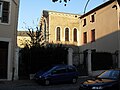 Synagogue de Toul et ancienne maison du Rabbin au soleil couchant.