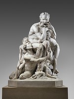 ジャン＝バティスト・カルポー作『ウゴリーノとその息子たち』1857-1860年。メトロポリタン美術館