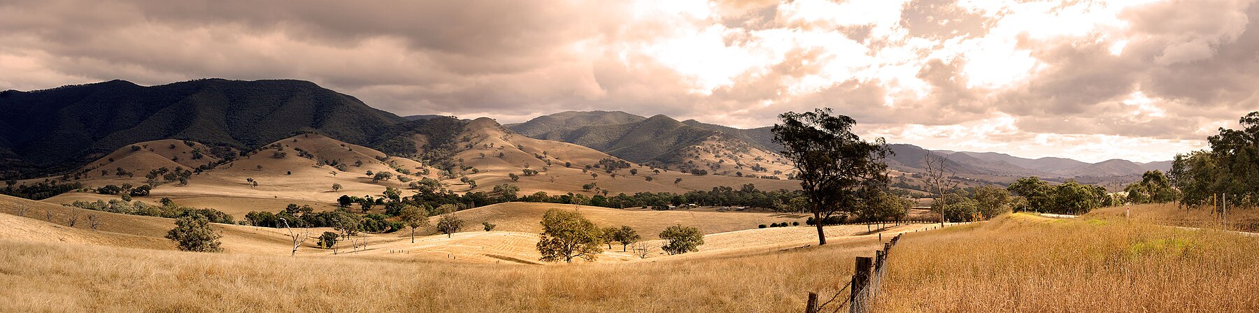 Widok ze wzgórza Connors Hill w Australii