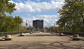 View of Lafayette from Main St bridge