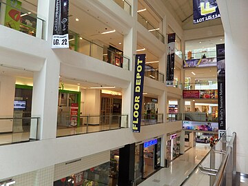 A section of the mall