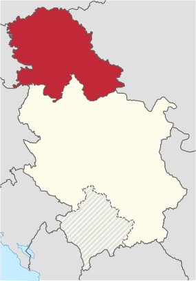 Localisation de Novi Sad en Serbie