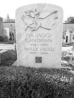 Willy Jäggi (1925–2014) Schweizer Schriftsteller, Theaterkritiker, Verleger und Buchhändler. Grab, Friedhof in Aesch, BL