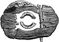 Wooden wheel remains, 1260-810 BC