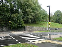 Zebra crossing, Rochdale Road, Greetland - geograph.org.uk - 2640706.jpg