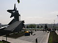 Monument to liberators at the Komsomol Park, 2010