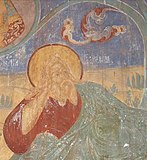 Пророк Иеремия, южная стена четверика, фреска Гурия Никитина