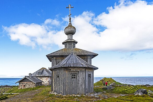 138. Церковь Андрея Первозванного, остров Большой Заяцкий, Соловецкий район Автор — Новинская Г.