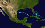 1909 Atlantic tropical storm 7 track.png