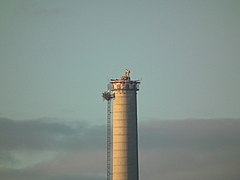 Aufgesetzter ferngesteuerten Spinnenbagger mit Presslufthammer (29. November 2017)