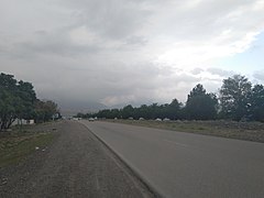 A view of Binalud Mountain Range from Baghrud Road (zone) of Neyshabur, May 2022