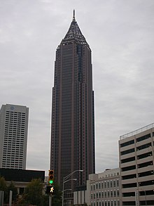 Bank of America Plaza in Atlanta, Georgia, is the tallest building in the Southern United States. Bank of America Atlanta 1.jpg