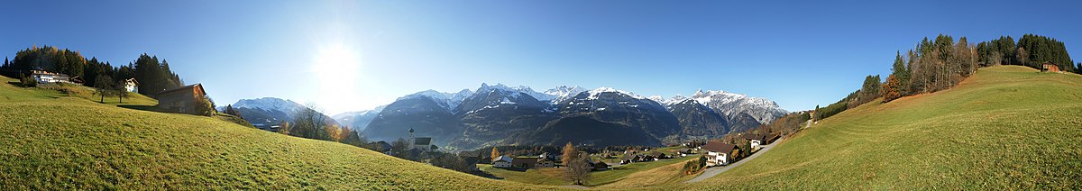 Panorama z Bartholomäberg