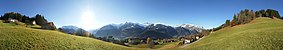 Vista panorámica de la montaña Bartholomäberg - Montafon