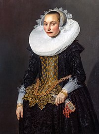 Michiel Jansz. van Mierevelt, Porträt einer Frau.