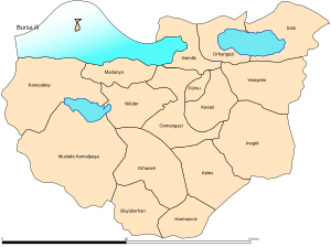 Location ofブルサ県の位置