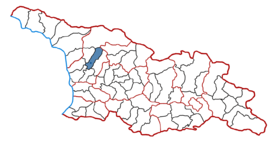 Location of the municipality within Georgia