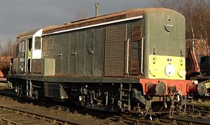 Sole surviving Class 15 no D8233 seen at Baron Street Loco Shed, East ...