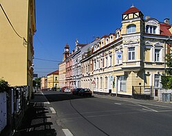 Ulice Střední – centrum Pozorky