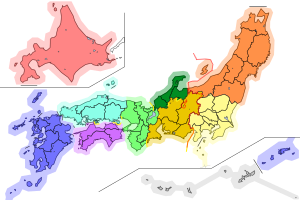 一般送配電事業者の供給区域の地図