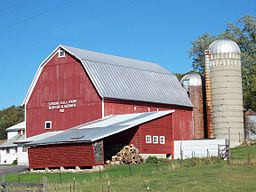 Typisk bondgård i Wisconsin.