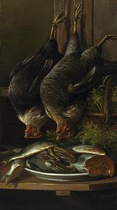 Still Life with Chickens and Fish (Oakland Museum of California)