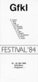 Festival 1984. Programmheft