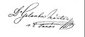 Galambos Márton aláírása