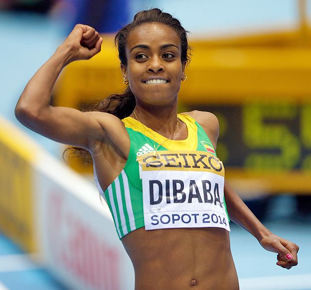 Етиопијска атлетичарка Ганзебе Дибаба.