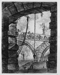 Джованни Баттиста Пиранези - Le Carceri d'Invenzione - Первое издание - 1750-04 - The Grand Piazza.jpg