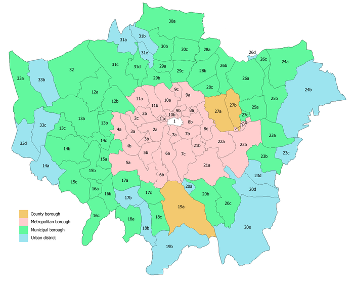 Districtes de Londres