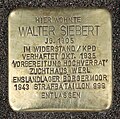 Stolperstein Walter Siebert (Jg. 1905), Hagen-Wehringhausen, Bismarckstraße 30.