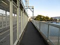 Pedestrian Bridge across the Mukogawa River along the south-facing side of the westbound platform on the Main Line