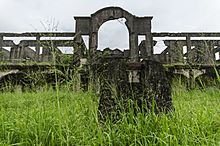 Ruins of Corregidor's hospital, where sounds of footsteps and normal hospital activities have been heard. IJVOldHospital1.jpg