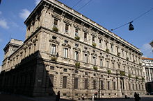Palazzo Marino from Piazza San Fedele IMG 7010 - Milano - Pal. Marino - Facciata P.za S. Fedele - Foto Giovanni Dall'Orto - 8-Mar-2007.jpg