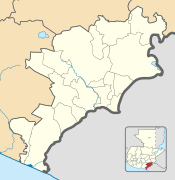 Moyuta is located in Jutiapa Department