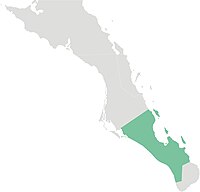 Location of El Centenario in Baja California Sur