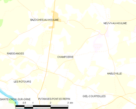 Mapa obce Champcerie