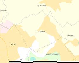 Mapa obce Lozinghem