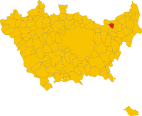 Locatie van Bussero in Milaan (MI)
