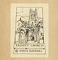 Bookplate for Trinity Church, Santa Barbara