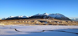 A frosty winter afternoon with the Matanuska R...