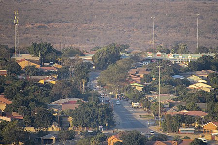 A view of Matsulu-A with the Kruger National Park in the background during the dry season