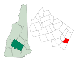 Location in Merrimack County, New Hampshire