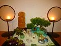 Miniature Rock Garden for Home with Buddha Statue, Bonsai Tree and Gemstones