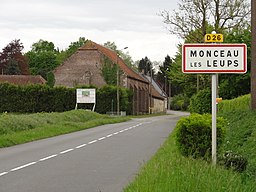 Infart till Monceau-lès-Leups