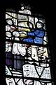 Window depicting the church organist and children's choir